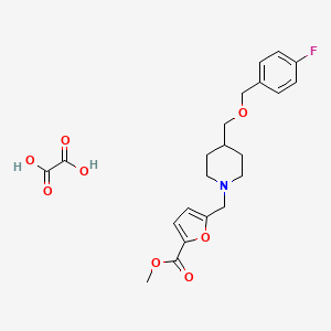 Methyl 5-((4-(((4-fluorobenzyl)oxy)methyl)piperidin-1-yl)methyl)furan-2-carboxylate oxalate
