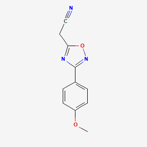 [3-(4-Methoxyphenyl)-1,2,4-oxadiazol-5-yl]acetonitrile