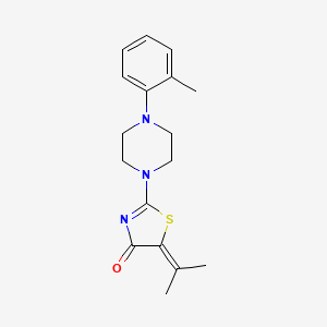 5-(propan-2-ylidene)-2-(4-(o-tolyl)piperazin-1-yl)thiazol-4(5H)-one