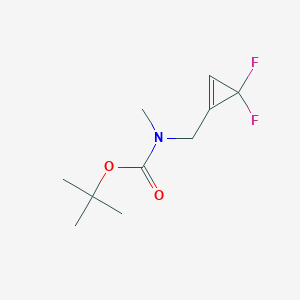 tert-Butyl ((3,3-difluorocycloprop-1-en-1-yl)methyl)(methyl)carbamate