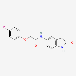2-(4-fluorophenoxy)-N-(2-oxoindolin-5-yl)acetamide