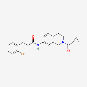 3-(2-bromophenyl)-N-(2-(cyclopropanecarbonyl)-1,2,3,4-tetrahydroisoquinolin-7-yl)propanamide