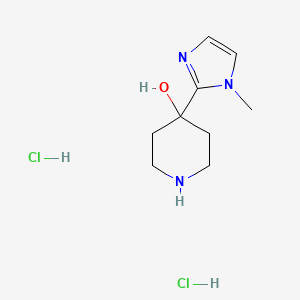 4-(1-methyl-1H-imidazol-2-yl)piperidin-4-ol dihydrochloride