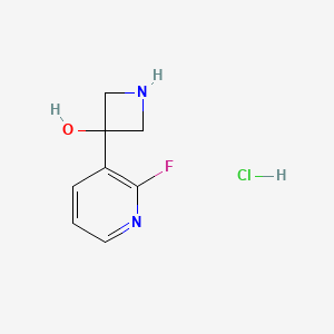 3-(2-Fluoropyridin-3-yl)azetidin-3-ol;hydrochloride