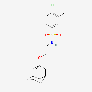 molecular formula C19H26ClNO3S B2696267 N-[2-(1-adamantyloxy)ethyl]-4-chloro-3-methylbenzenesulfonamide CAS No. 868146-17-2