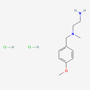 molecular formula C11H20Cl2N2O B2696270 (2-Aminoethyl)[(4-methoxyphenyl)methyl]methylamine dihydrochloride CAS No. 2225147-39-5
