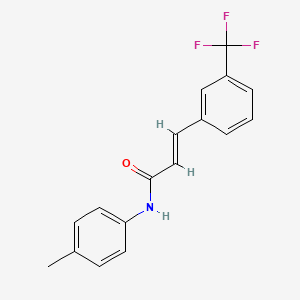 (2E)-N-(4-methylphenyl)-3-[3-(trifluoromethyl)phenyl]prop-2-enamide