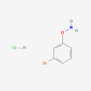 molecular formula C6H7BrClNO B2696278 O-(3-bromophenyl)hydroxylamine hydrochloride CAS No. 1387003-36-2