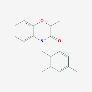 molecular formula C18H19NO2 B2696284 4-(2,4-dimethylbenzyl)-2-methyl-2H-1,4-benzoxazin-3(4H)-one CAS No. 866157-84-8