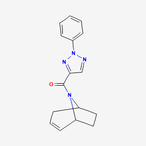 molecular formula C16H16N4O B2696285 8-(2-phenyl-2H-1,2,3-triazole-4-carbonyl)-8-azabicyclo[3.2.1]oct-2-ene CAS No. 1797559-01-3