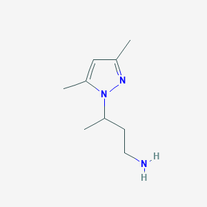 3-(3,5-dimethyl-1H-pyrazol-1-yl)butan-1-amine