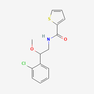 molecular formula C14H14ClNO2S B2696314 N-[2-(2-chlorophenyl)-2-methoxyethyl]thiophene-2-carboxamide CAS No. 1795442-24-8