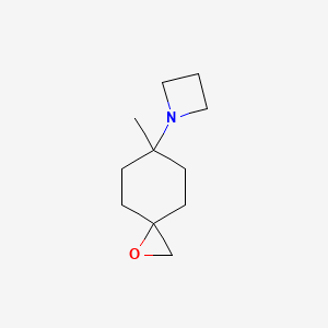B2696387 1-(6-Methyl-1-oxaspiro[2.5]octan-6-yl)azetidine CAS No. 2248273-66-5