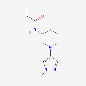 molecular formula C12H18N4O B2696427 N-[1-(1-methyl-1H-pyrazol-4-yl)piperidin-3-yl]prop-2-enamide CAS No. 2093843-29-7