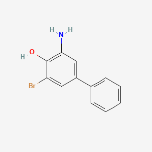 molecular formula C12H10BrNO B2696493 3-Amino-5-bromobiphenyl-4-ol CAS No. 1158580-60-9
