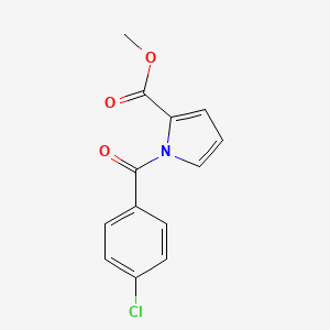 molecular formula C13H10ClNO3 B2696522 methyl 1-(4-chlorobenzoyl)-1H-pyrrole-2-carboxylate CAS No. 866154-29-2