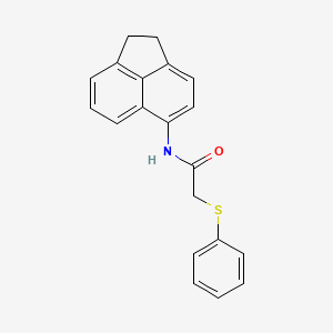 molecular formula C20H17NOS B2696523 N-(1,2-dihydroacenaphthylen-5-yl)-2-(phenylsulfanyl)acetamide CAS No. 895486-70-1