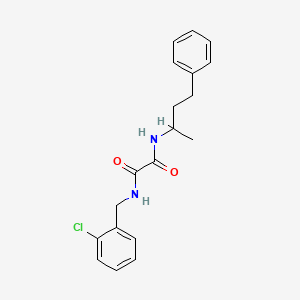 molecular formula C19H21ClN2O2 B2696538 N1-(2-chlorobenzyl)-N2-(4-phenylbutan-2-yl)oxalamide CAS No. 941999-53-7