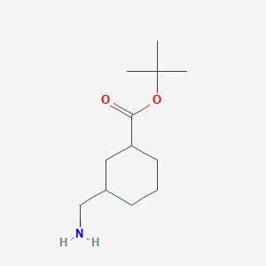 molecular formula C12H23NO2 B2696617 Tert-butyl 3-(aminomethyl)cyclohexane-1-carboxylate CAS No. 2159237-72-4