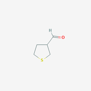 molecular formula C5H8OS B2696653 Thiolane-3-carbaldehyde CAS No. 1065183-51-8