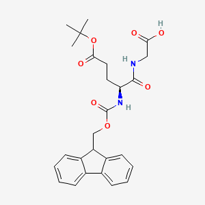 molecular formula C26H30N2O7 B2696776 Fmoc-Glu(OtBu)-Gly-OH 