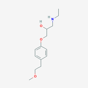 molecular formula C14H23NO3 B026968 1-(Ethylamino)-3-(4-(2-methoxyethyl)phenoxy)propan-2-ol CAS No. 109632-08-8