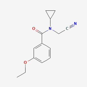 molecular formula C14H16N2O2 B2696811 N-(cyanomethyl)-N-cyclopropyl-3-ethoxybenzamide CAS No. 1252468-98-6