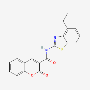 molecular formula C19H14N2O3S B2696933 N-(4-ethylbenzo[d]thiazol-2-yl)-2-oxo-2H-chromene-3-carboxamide CAS No. 892841-02-0