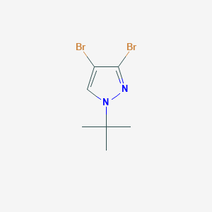 molecular formula C7H10Br2N2 B2696991 3,4-Dibromo-1-tert-butylpyrazole CAS No. 1820619-93-9