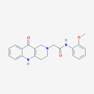 molecular formula C21H21N3O3 B2697052 N-(2-methoxyphenyl)-2-(10-oxo-3,4-dihydrobenzo[b][1,6]naphthyridin-2(1H,5H,10H)-yl)acetamide CAS No. 1251558-53-8