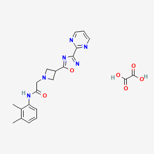 molecular formula C21H22N6O6 B2697157 N-(2,3-dimethylphenyl)-2-(3-(3-(pyrimidin-2-yl)-1,2,4-oxadiazol-5-yl)azetidin-1-yl)acetamide oxalate CAS No. 1428347-48-1