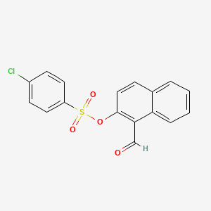 molecular formula C17H11ClO4S B2697217 1-formylnaphthalen-2-yl 4-chlorobenzenesulfonate CAS No. 431979-76-9