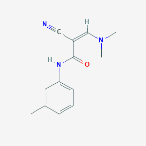 molecular formula C13H15N3O B2697232 (2Z)-2-cyano-3-(dimethylamino)-N-(3-methylphenyl)prop-2-enamide CAS No. 79249-37-9
