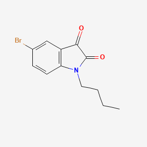 molecular formula C12H12BrNO2 B2697236 5-Bromo-1-butyl-1H-indole-2,3-dione CAS No. 332929-55-2