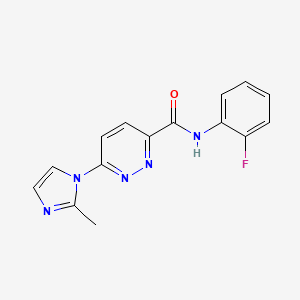 N-(2-fluorophenyl)-6-(2-methyl-1H-imidazol-1-yl)pyridazine-3-carboxamide