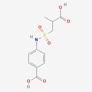 4-{[(2-Carboxypropyl)sulfonyl]amino}benzoic acid