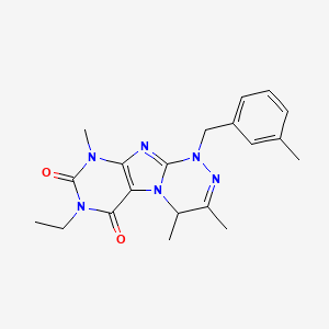 7-ethyl-3,4,9-trimethyl-1-[(3-methylphenyl)methyl]-4H-purino[8,7-c][1,2,4]triazine-6,8-dione