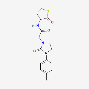 2-(2-oxo-3-(p-tolyl)imidazolidin-1-yl)-N-(2-oxotetrahydrothiophen-3-yl)acetamide