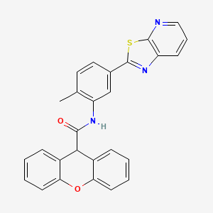 N-[2-methyl-5-(2-thiazolo[5,4-b]pyridinyl)phenyl]-9H-xanthene-9-carboxamide