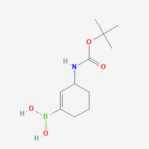 (3-{[(Tert-butoxy)carbonyl]amino}cyclohex-1-en-1-yl)boronic acid