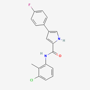 N-(3-chloro-2-methylphenyl)-4-(4-fluorophenyl)-1H-pyrrole-2-carboxamide