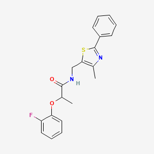 2-(2-fluorophenoxy)-N-((4-methyl-2-phenylthiazol-5-yl)methyl)propanamide