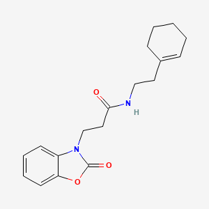 N-[2-(cyclohexen-1-yl)ethyl]-3-(2-oxo-1,3-benzoxazol-3-yl)propanamide