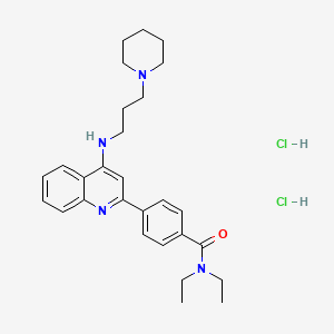 molecular formula C28H38Cl2N4O B2697286 LMPTP Inhibitor 1 dihydrochloride 