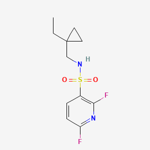 N-[(1-ethylcyclopropyl)methyl]-2,6-difluoropyridine-3-sulfonamide