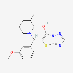 5-((3-Methoxyphenyl)(3-methylpiperidin-1-yl)methyl)thiazolo[3,2-b][1,2,4]triazol-6-ol