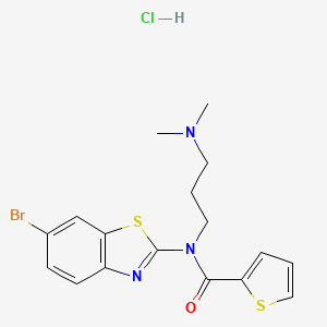 N-(6-bromobenzo[d]thiazol-2-yl)-N-(3-(dimethylamino)propyl)thiophene-2-carboxamide hydrochloride