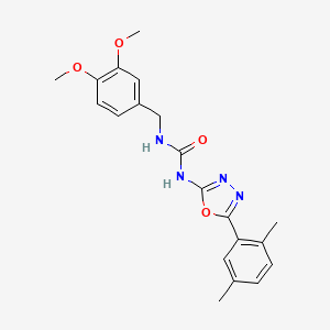 1-(3,4-Dimethoxybenzyl)-3-(5-(2,5-dimethylphenyl)-1,3,4-oxadiazol-2-yl)urea