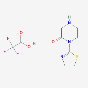 1-(1,3-Thiazol-2-yl)piperazin-2-one;2,2,2-trifluoroacetic acid