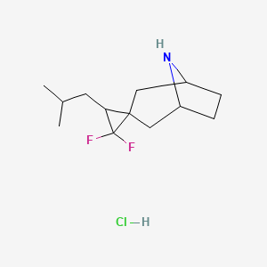 2',2'-Difluoro-3'-isobutyl-8-azaspiro[bicyclo[3.2.1]octane-3,1'-cyclopropane] hydrochloride